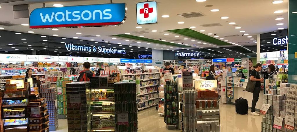 Watsons Changi Jewel Pharmacy Changi Airport Singapore