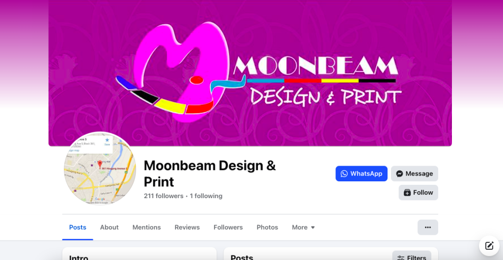 Moonbeam Design Print Printing Shop Hougang
