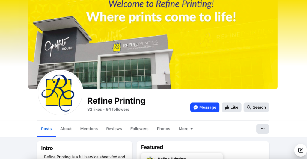 Refine Printing Hougang Printing Shop