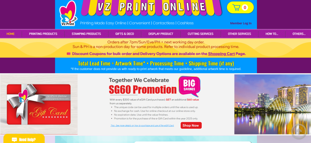 VZ Printing Shop In Ang Mo Kio