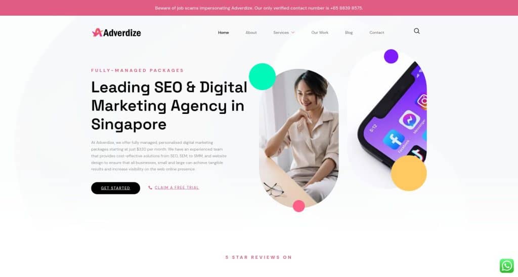 Adverdize Best SEO Agency Singapore
