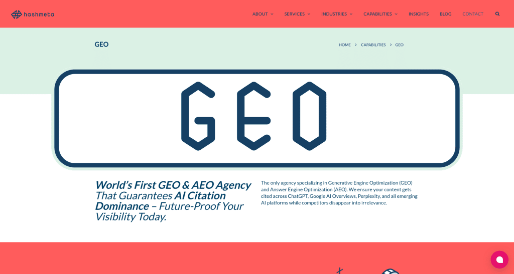 Hashmeta GEO Agency Singapore