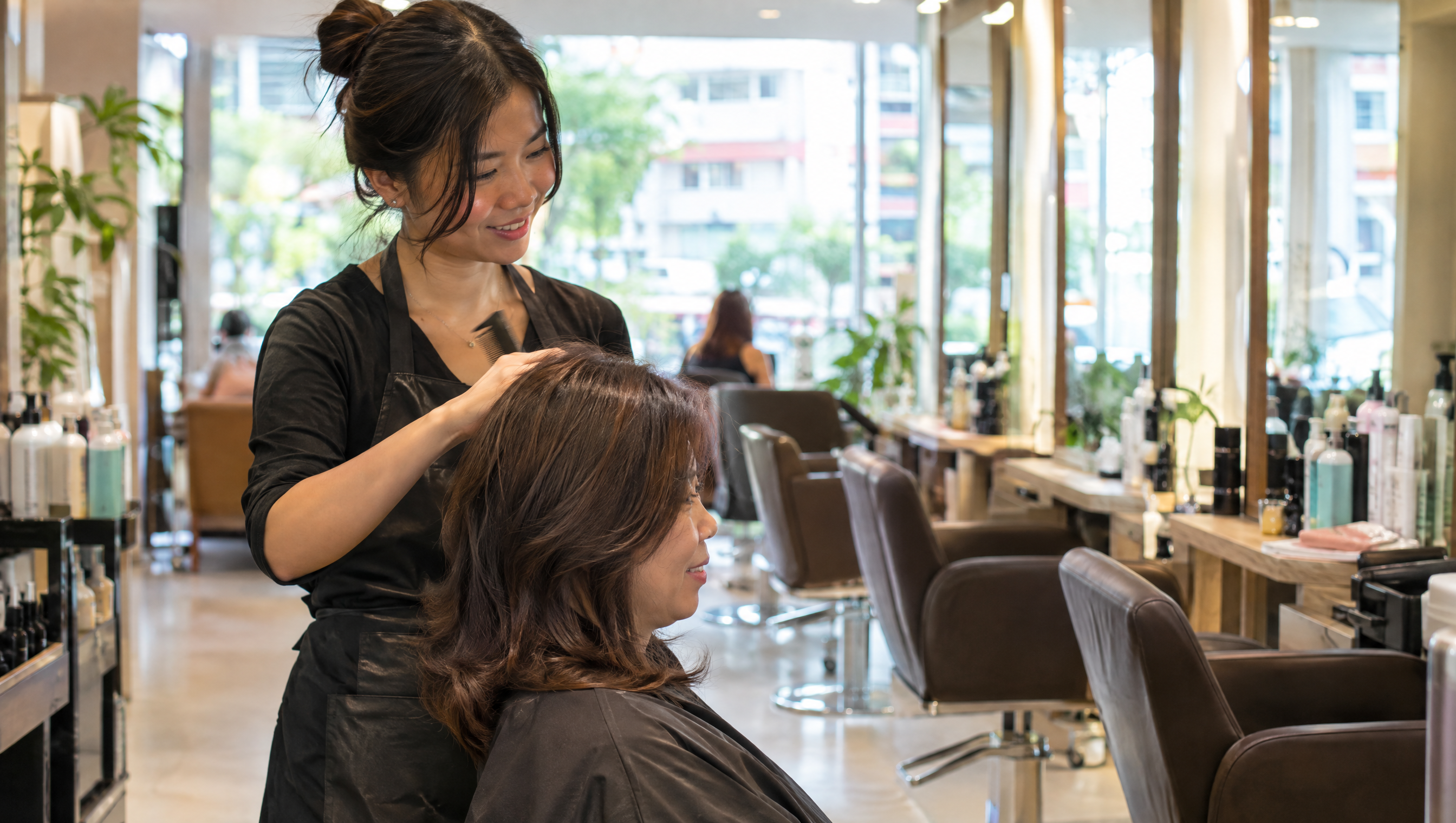 Heartland hair salon interior near Woodleigh MRT in Bidadari