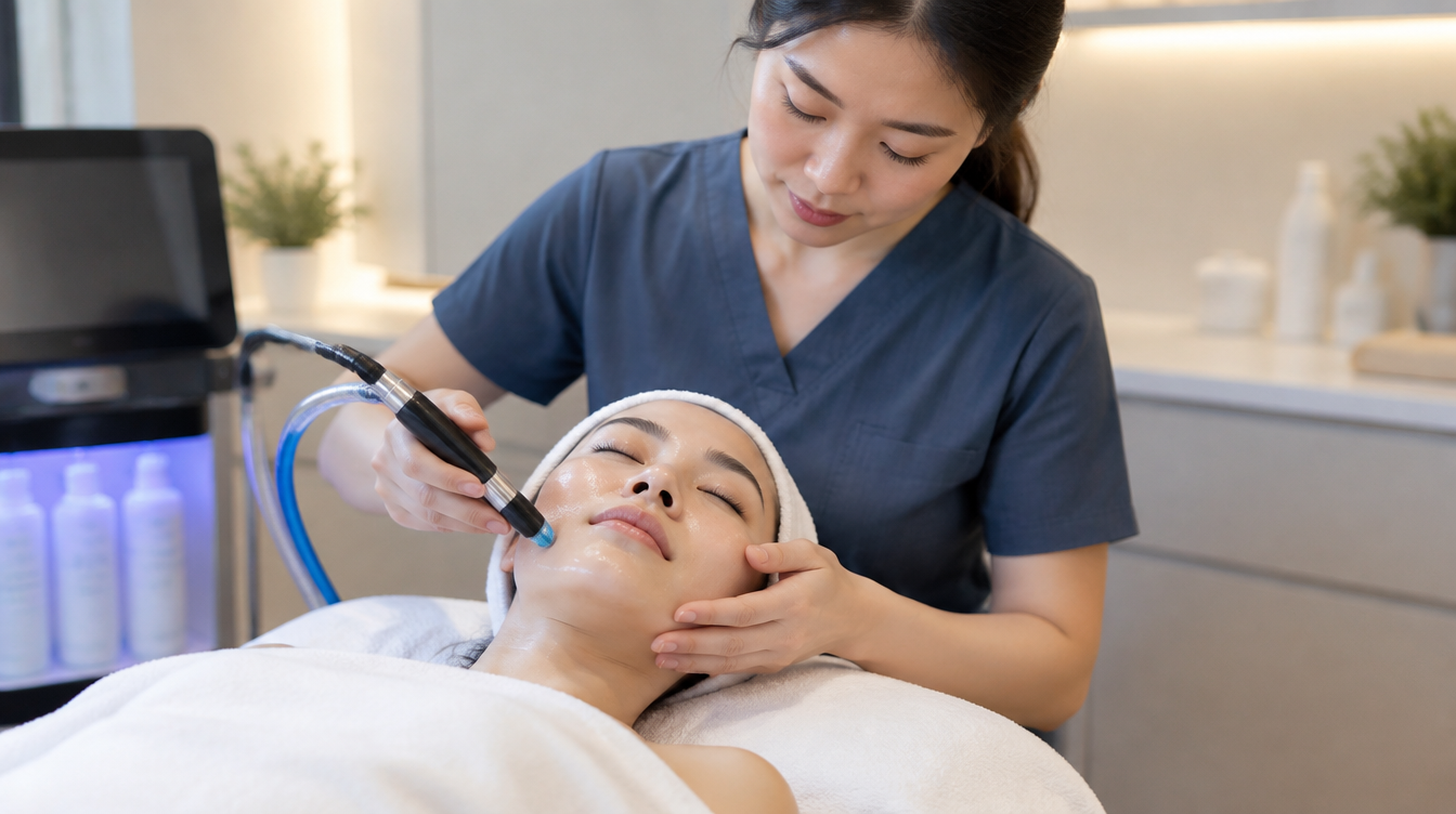 Advanced facial treatment at Midori Med Spa in Joo Chiat