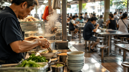 5 Best Hawker Food Stalls In Whampoa To Try Today (2026) Busy hawker centre morning scene in a Singapore heartland estate